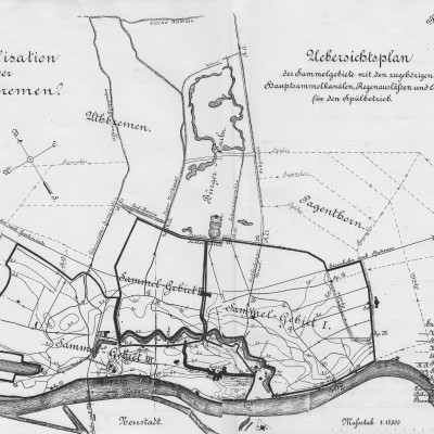 Entwässerungsstadtplan von 1888